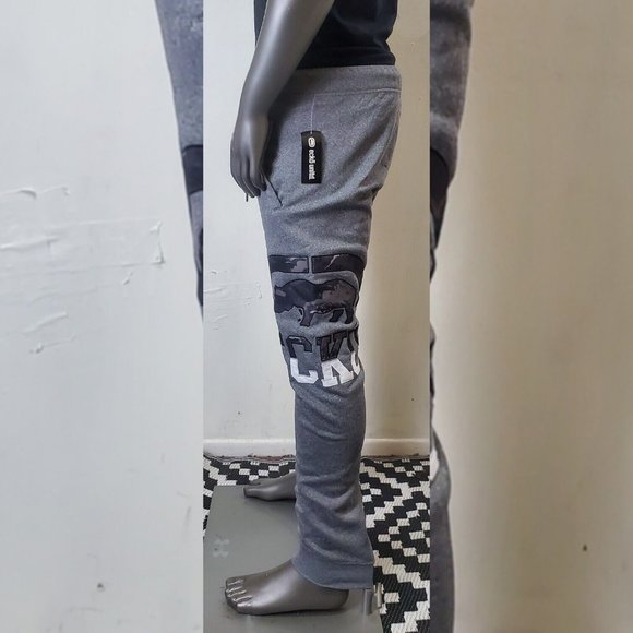 ECKO UNLTD FLEECE JOGGER PANT MEN'S WITH POCKET GREY SIZE L EMBROIDERED LOGO - Picture 4 of 8